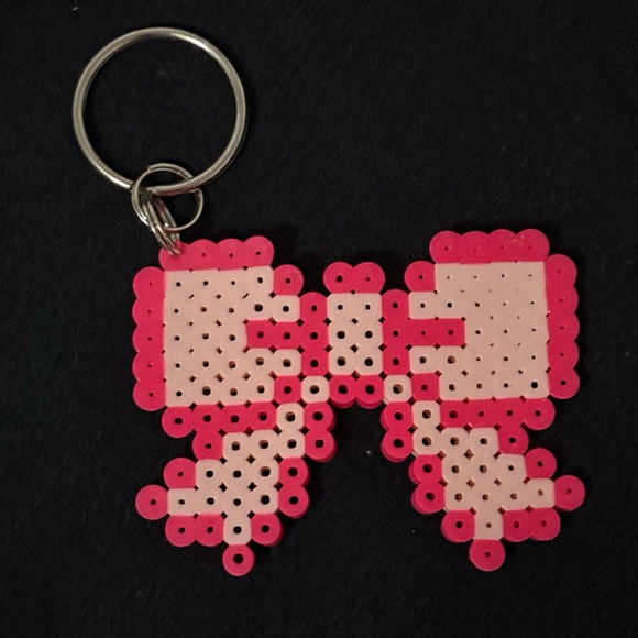 Handmade bow bag charm - Picture 1 of 3